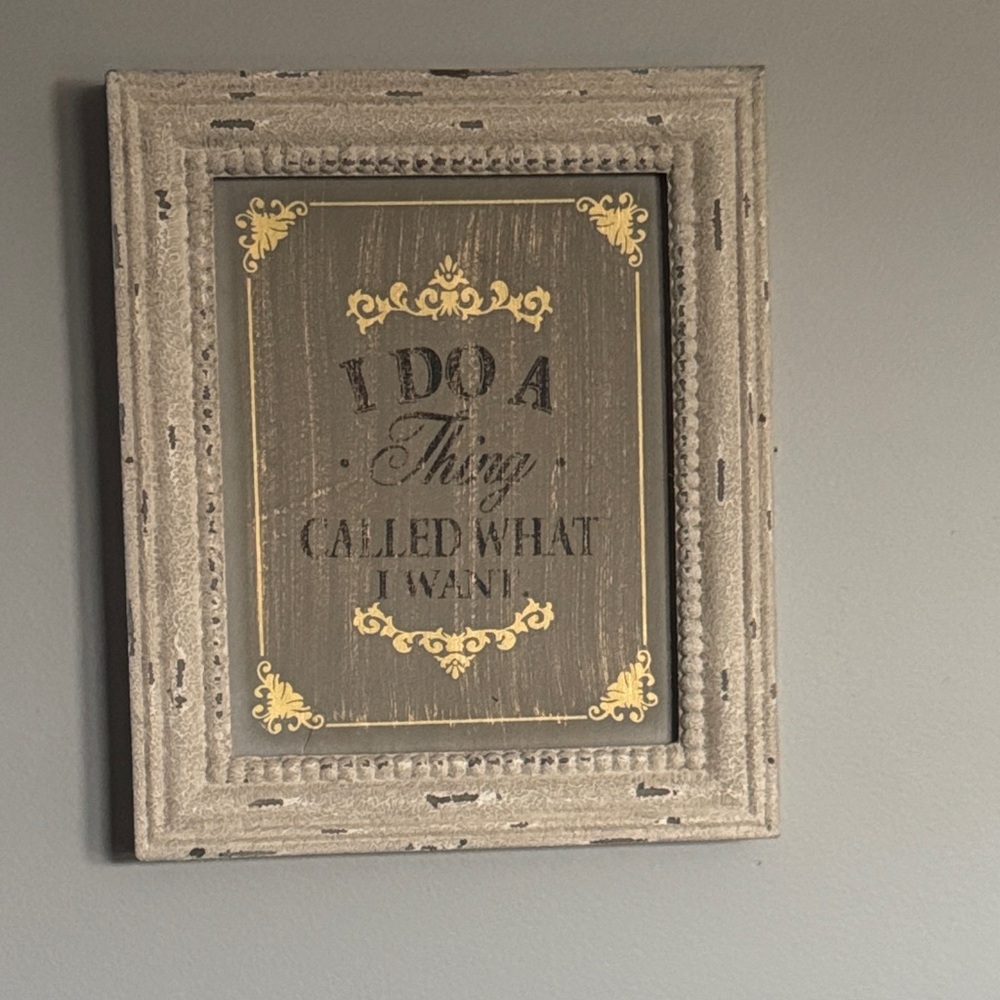 Rustic Gray and Gold Wall Art